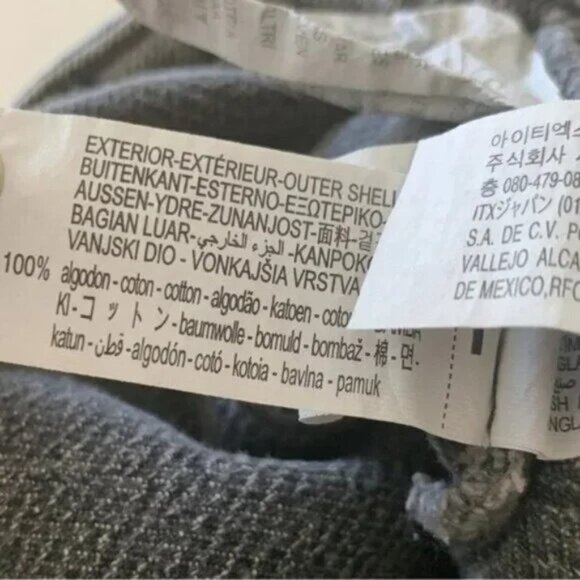 [⭐ PRICE FIRM] ZARA Denim Crossover Midi Skirt in Dark Gray Z1975 XS - Picture 15 of 16